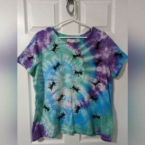 Hand Crafted Tie Dye Sequin Ant T